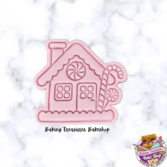 Gingerbread House Cookie Cutter & Stamp {2}