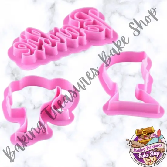 Babe & Ken 3 pcs Cookie Cutter Set {5}
