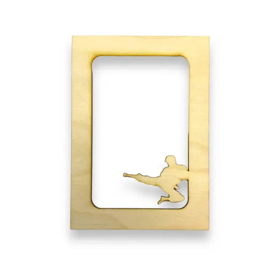 Karate photo frame insert Baltic Birch (FRAME NOT INCLUDED) {1}