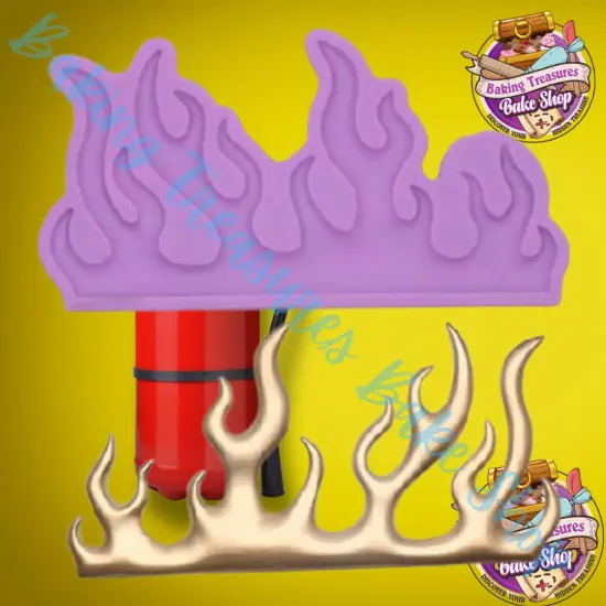 Flame FireSiliconeMold {1}