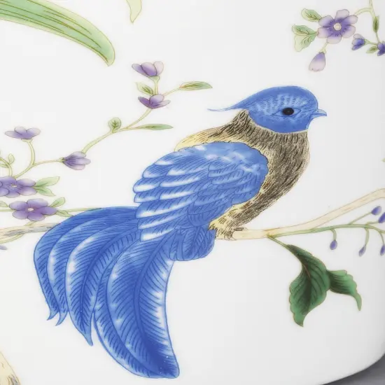 AA Importing Birds and Flowers Cylindrical Jar with Lid Multicolor {3}