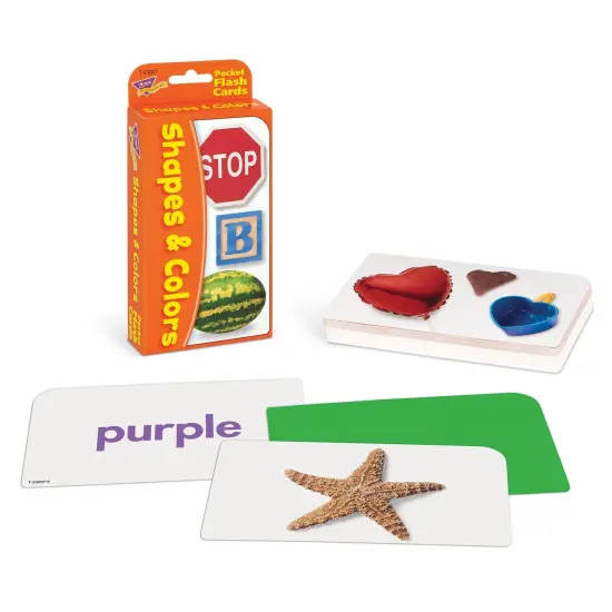 Shapes & Colors Pocket Flash Cards, 6 Packs {4}