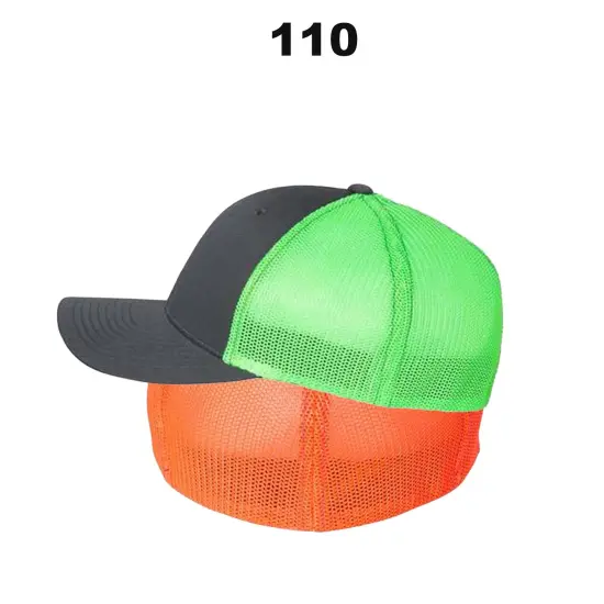 Richardson&reg; R-Flex Trucker Cap Charcoal/ Yellow {3}