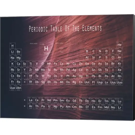 Periodic Table Canyon Wall by Color Me Happy 20" x 16" Canvas Wall Art {1}