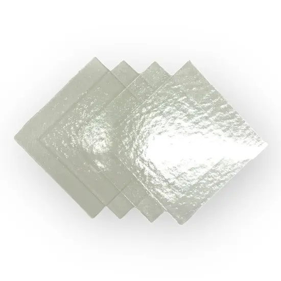 COE 96: 4" Square Clear Fusible Glass Pack - 4 Sheets {2}