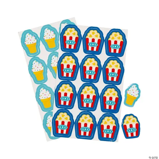 Carnival Treat Bags with Stickers Bulk 48 Pc {5}