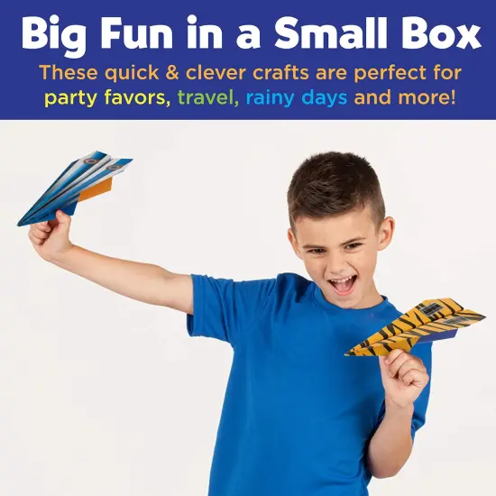 Paper Airplane Squadron - Create 20 Paper Airplanes, Crafts for Boys and Girls, Stocking Stuffers and Gift for Boys, Kids Activities for Ages 6-8+ {4}