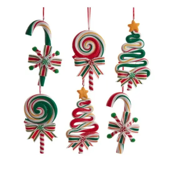 5.25&ldquo; - Candy Ornaments Assortment - 6 {1}