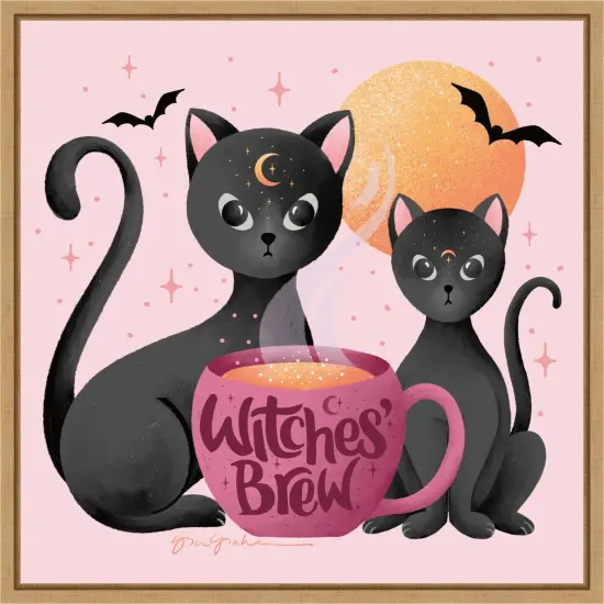 Witches Brew by Gia Graham Framed Canvas Wall Art {7}