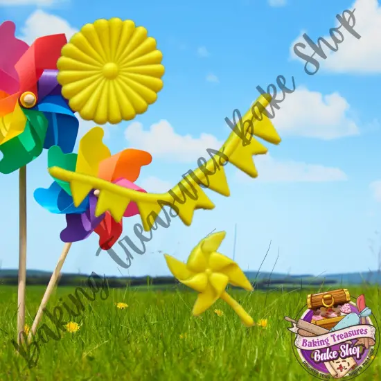 Pinwheel & Banner Mold {4}