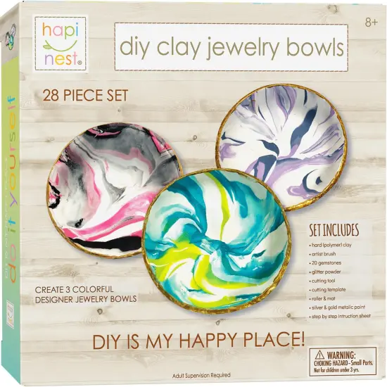 DIY Clay Jewelry Dish Arts and Crafts Kit Gifts for Girls Kids Ages 8 9 10 11 12 Years Old {2}
