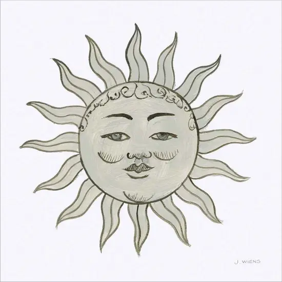 Sun by James Wiens 12" x 12" Canvas Wall Art {2}