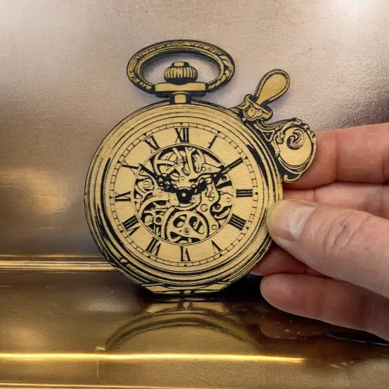 Ornament - Black - Steampunk Time Piece - Watch {5}