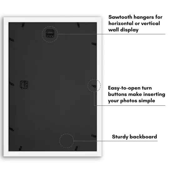 Americanflat 12x28 Collage Picture Frame - Fits Two 8x10 Photos or One 12x18 Picture {6}