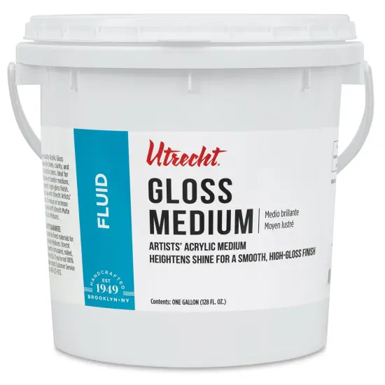 Utrecht Artists' Acrylic Fluid Medium - Gloss Medium, 128 oz {1}