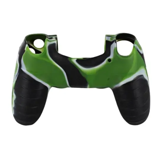 Kitcheniva Silicone Rubber Cover Case Skin For Sony Playstation 4 PS4 Controller Black+green+white {1}