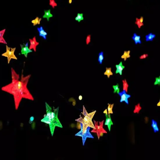 Christmas Solar Star String Lights 16.4FT 50LED Outdoor Solar Patio Lights {2}