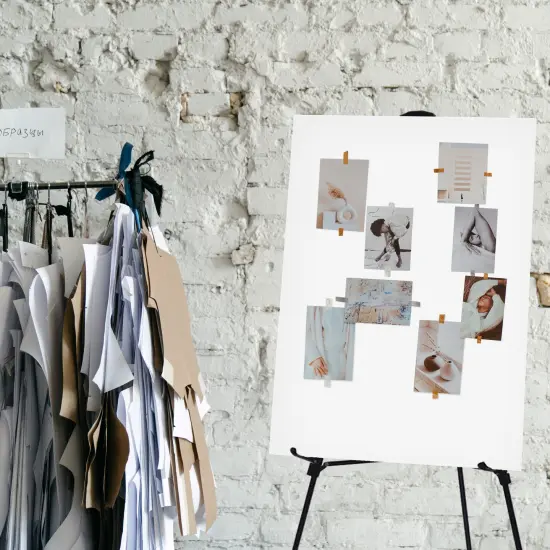 Audio-Visual Direct Lightweight Aluminum Telescoping Display Easel, 70 Inches, Black {5}