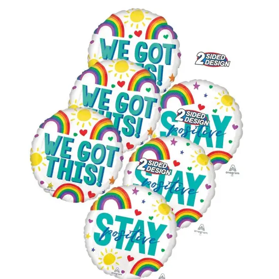 Anagram&reg; Stay Positive We Got This Balloon 18 Inch {6}