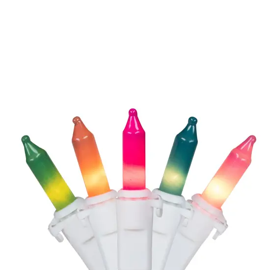 Northlight Pastel Mini Christmas Light Set - Multicolor - 10' White Wire - 50ct {1}