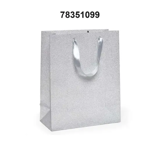 Glitter Grain Euro Totes Perfect Size 7'' x 3 7/8'' x 9 1/16'' Silver {3}