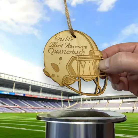 Worlds most Awesome Quarterback - Ornament {6}