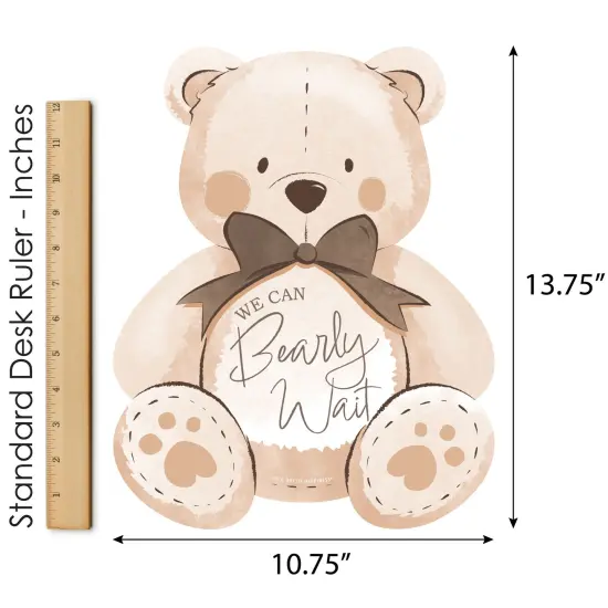 Big Dot of Happiness We Can Bearly Wait - Outdoor Lawn Sign - Teddy Bear Baby Shower Yard Sign - 1 Piece {5}