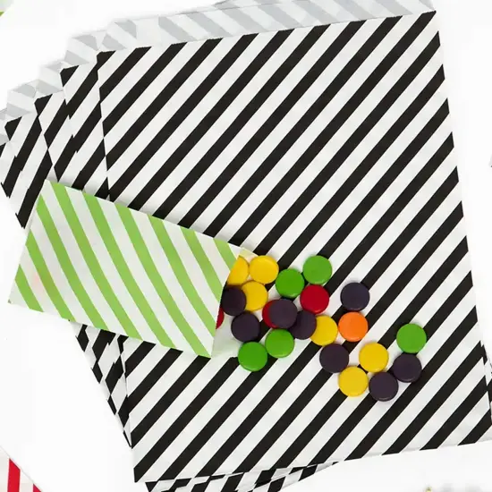 Petite Diagonal Stripes Merchandise Bags 3 1/4" x 5 1/8" {5}