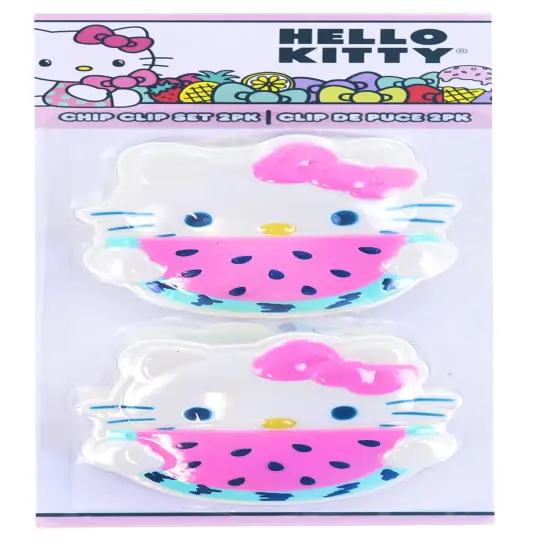 Hello Kitty with Watermelon 2 Piece Chip Clip Set {1}
