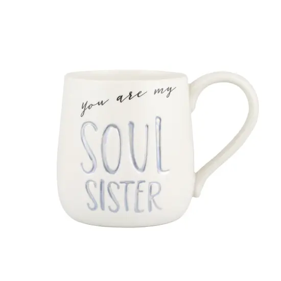 Enesco Our Name Is Mud Soul Sister Etched Mug {1}