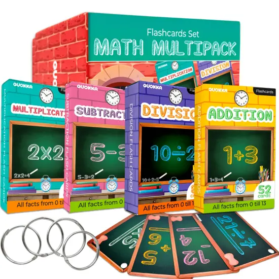 Math Multipack Flash Cards Set for Grades 1-3 {1}