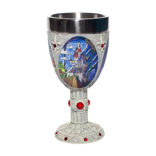 Disney Showcase Beauty and the Beast Decorative Goblet 7.1in H {2}