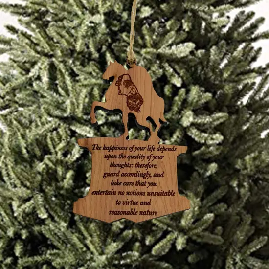 CEDAR The Happiness of your life Marcus Aurelius Ornament {3}