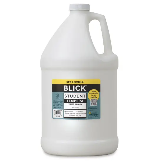 Blick Student Tempera Paint -White, 128 oz bottle {2}