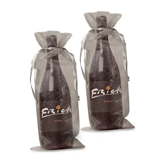 Plain Sheer Wine Bags 6"x15" Perfect for Retail & Gifting {2}