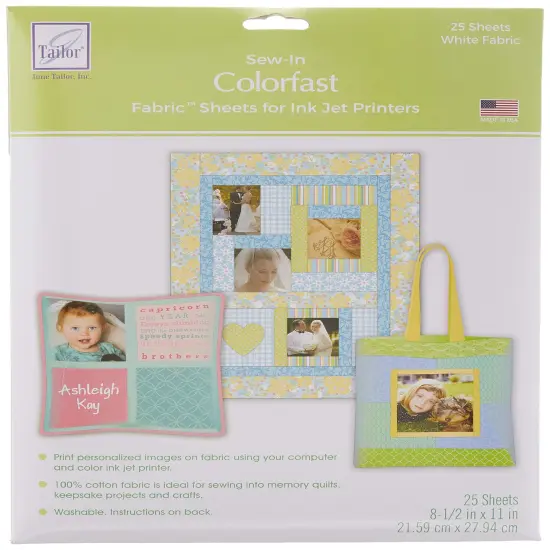 Colorfast Sew-In Fabric Sheets - 25 Sheets {1}