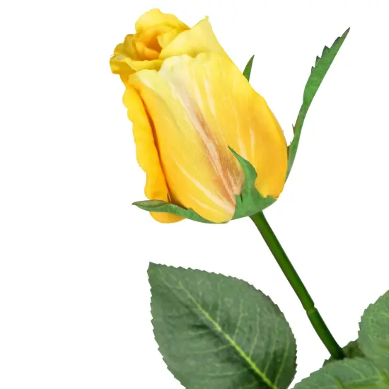 Allstate Rose Bud Floral Artificial Stem Spray - 23.5" - Yellow {6}
