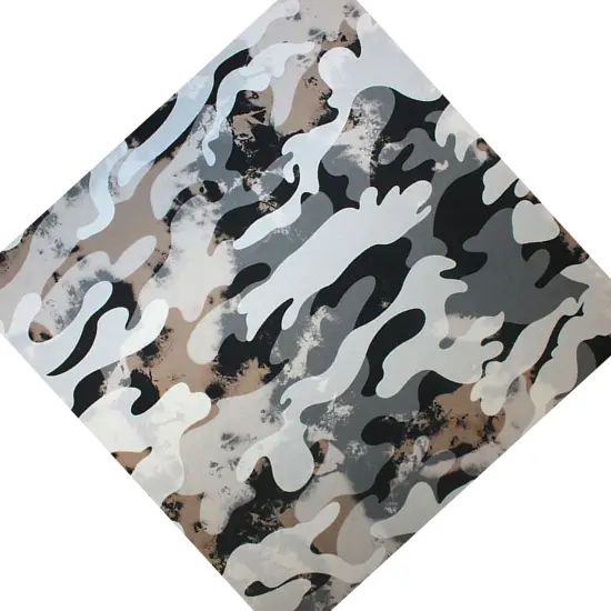Smokey Camo Printed Spandex Fabric {5}
