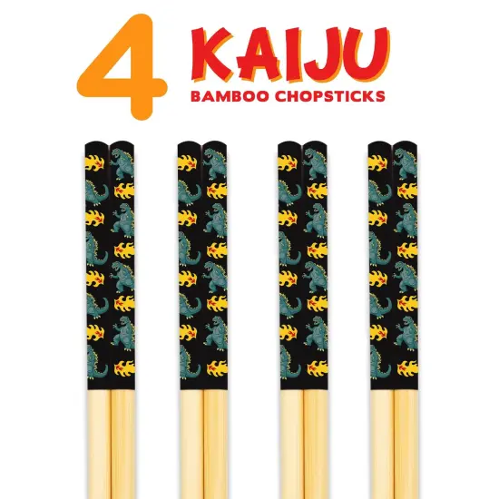Godzila GAMAGO Cast Bamboo Chopsticks | Set of 4 {3}