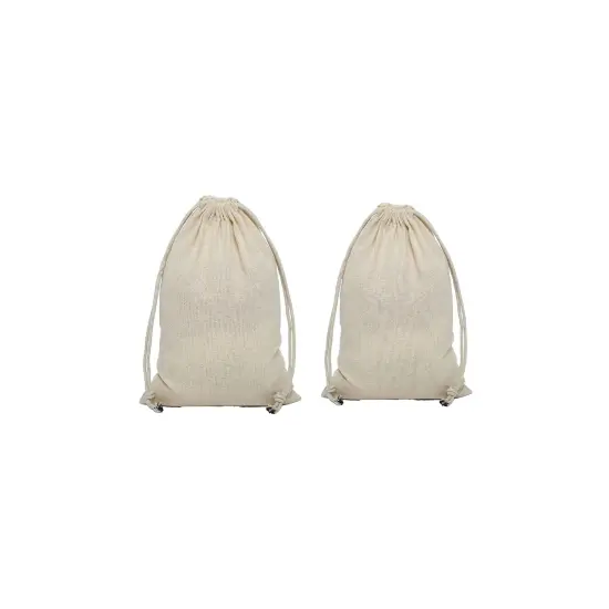 Spacious Cotton Muslin Pouch 10" x 16" {4}