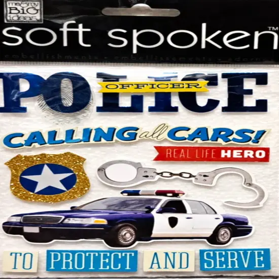 Me & My Big Ideas Police Dimensional Stickers {1}