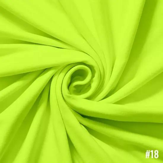 Kitcheniva DTY Brushed Stretch Fabric Sewing Decor Crafts DIY By Yard #18 neon yellow {1}