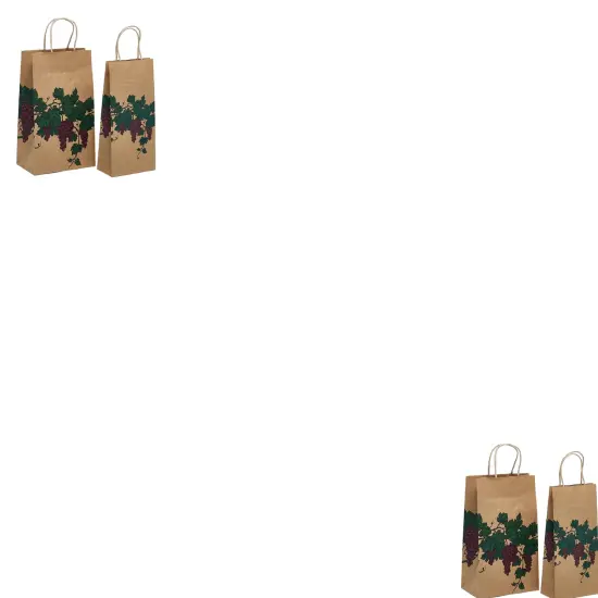 Grape Design Twisted Handle Bag 6" x 3 1/4" x 13" {6}