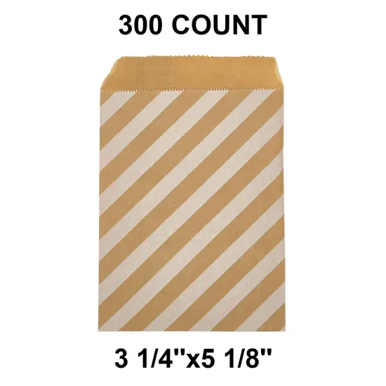 Petite White Paper Merchandise Bags 3 1/4" x 5 1/8" Diagonal {1}