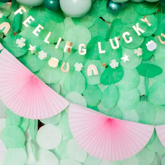 PINK BUNTING FAN GARLAND {2}