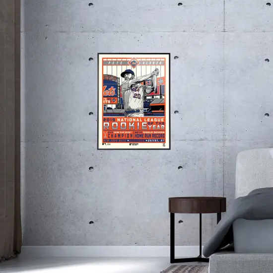 Phenom Gallery New York Mets Pete Alonso 2019 Rookie of the Year Deluxe Framed Serigraph Print {4}