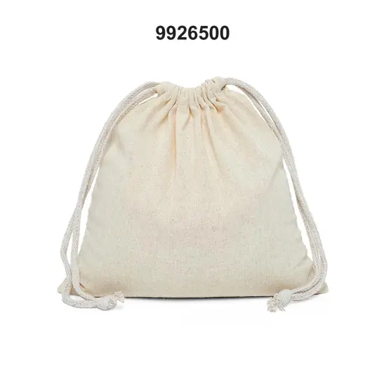 Spacious 5" x 8" Plain Cotton Muslin Pouch {2}