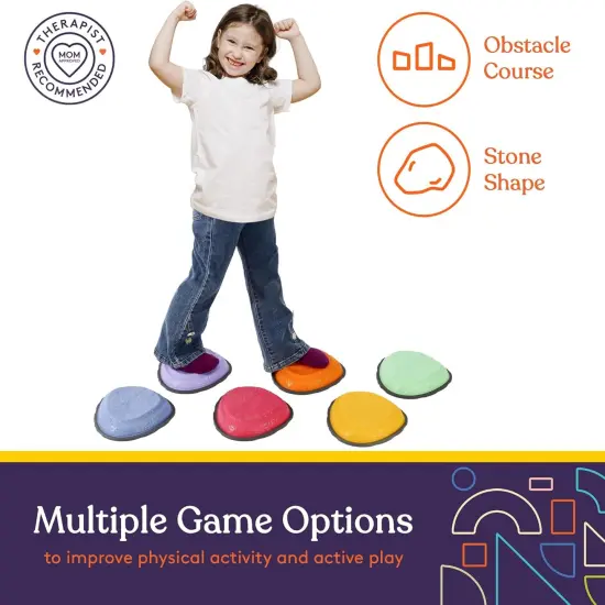 Special Supplies Rock Shaped Stepping Stones for Kids Indoor and Outdoor {4}