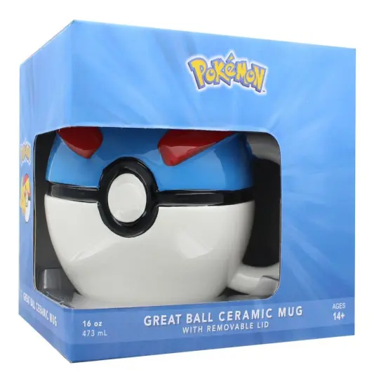 Pokemon Great Ball Molded Mug with Lid {3}
