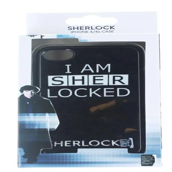 Sherlock Holmes iPhone 4 Hard Snap Case I Am Sher Locked {1}
